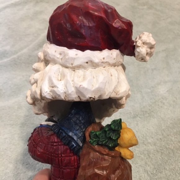 Christmas Santa Bobble Head In Original Box 9" - Picture 10 of 13